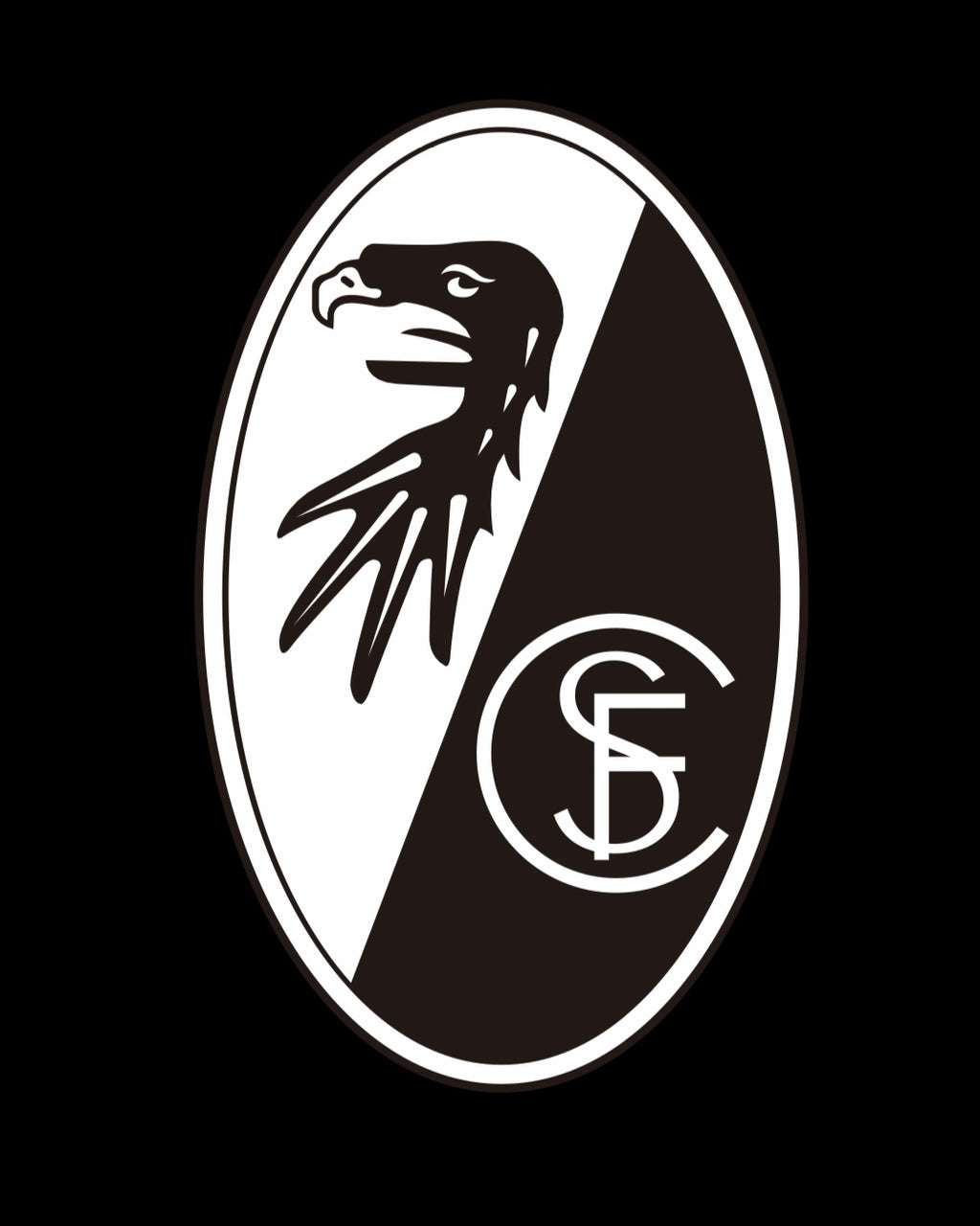 Football CLUB SC Freiburg Logo Nr.258  (quantity 1 = 2 Logo Films /2 door lights）