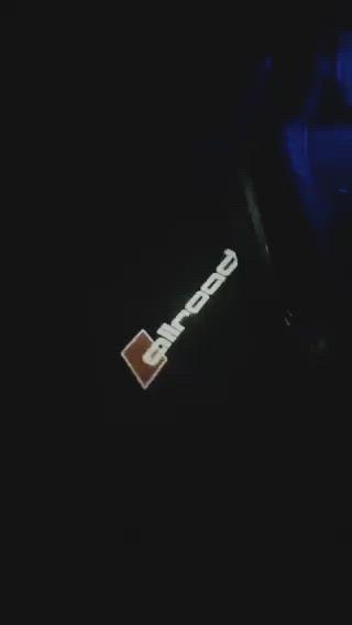 AUDI allroad LOGO PROJECTOT LIGHTS Nr.03 (cantidad 1 = 2 logo films /2 luces de puerta)