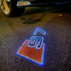 AUDI S7 LOGO PROJECTOT LIGHTS Nr.360 (quantità 1 = 2 Logo Films /2 luci porta)