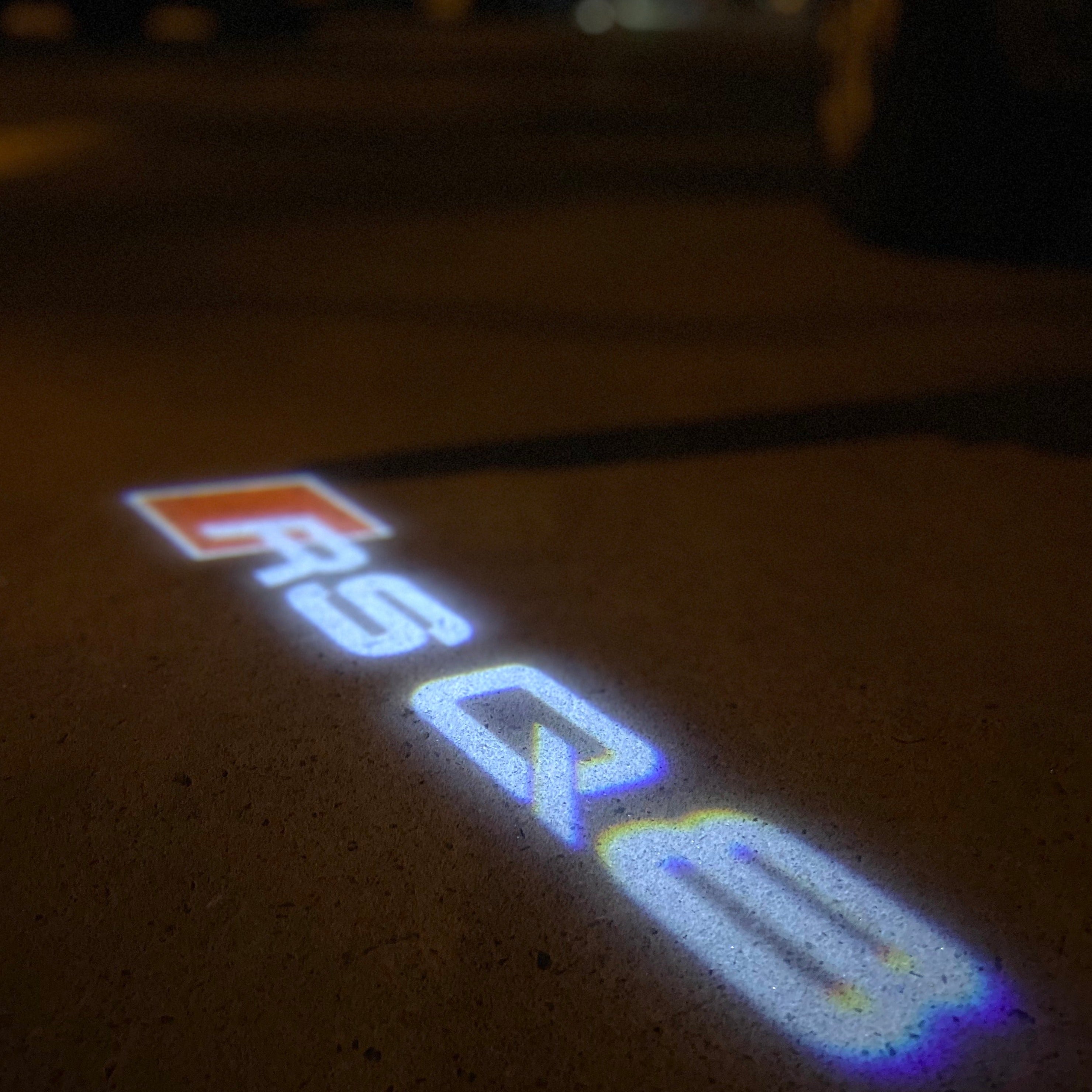 AUDI LOGO PROJECTOT LIGHTS Nr.19 (quantité 1 = 2 Logo Films /2 feux de porte)