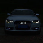 AUDI Front Grill Logo LED with dznamic indicator original color  28.8CM
