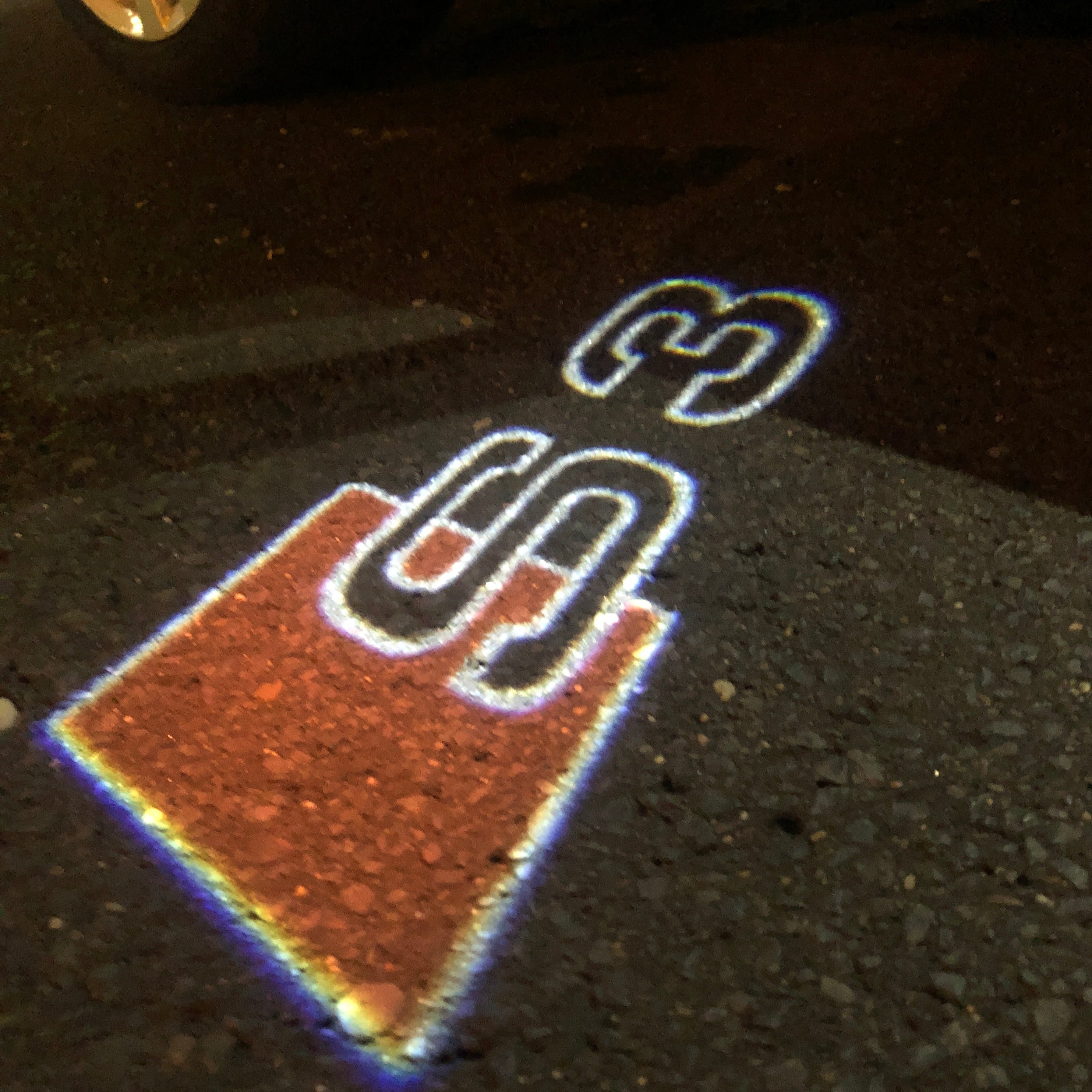 AUDI LOGO PROJECTOT LIGHTS Nr.19 (Menge 1 = 2 Logo Folien /2 Türleuchten)