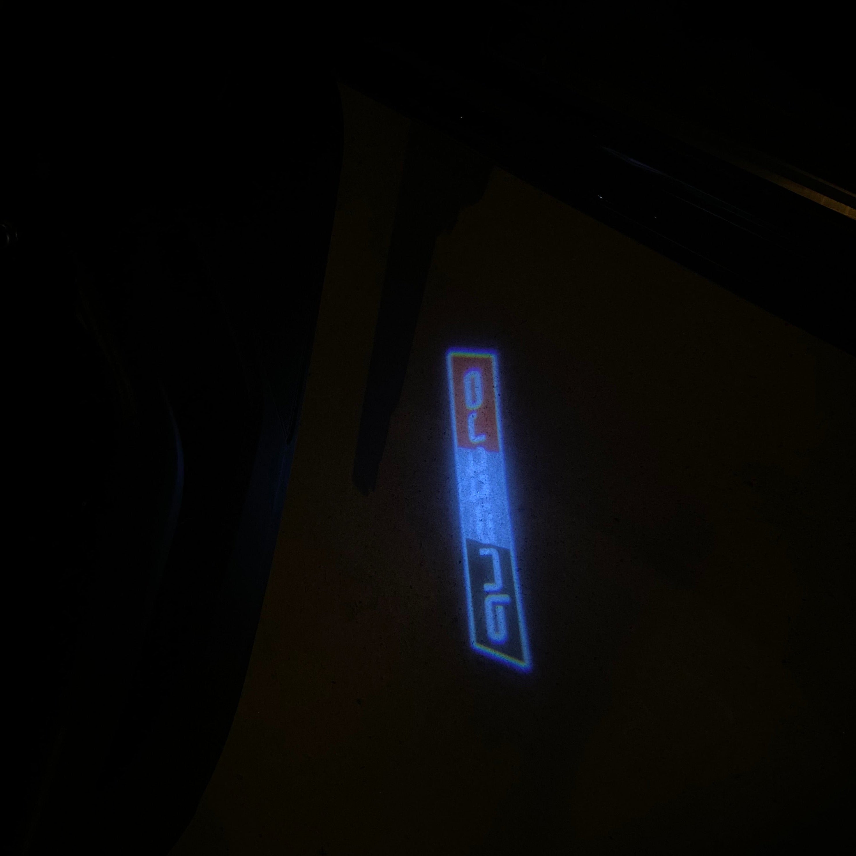 AUDI LOGO PROJECTOT LIGHTS Nr.19 (quantité 1 = 2 Logo Films /2 feux de porte)