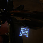 AUDI LOGO PROJECTOT LIGHTS Nr.19 (الكمية 1 = 2 Logo Films /2 أضواء الباب)