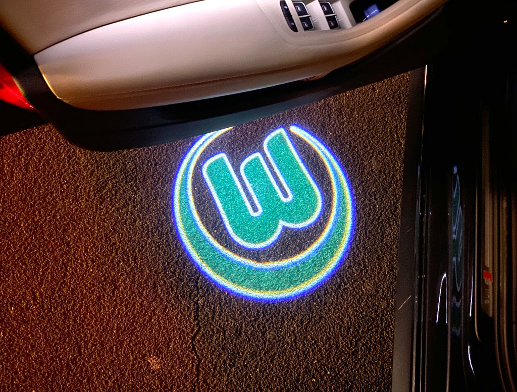Football CLUB VfL Wolfsburg Logo Nr.258  (quantity 1 = 2 Logo Films /2 door lights）