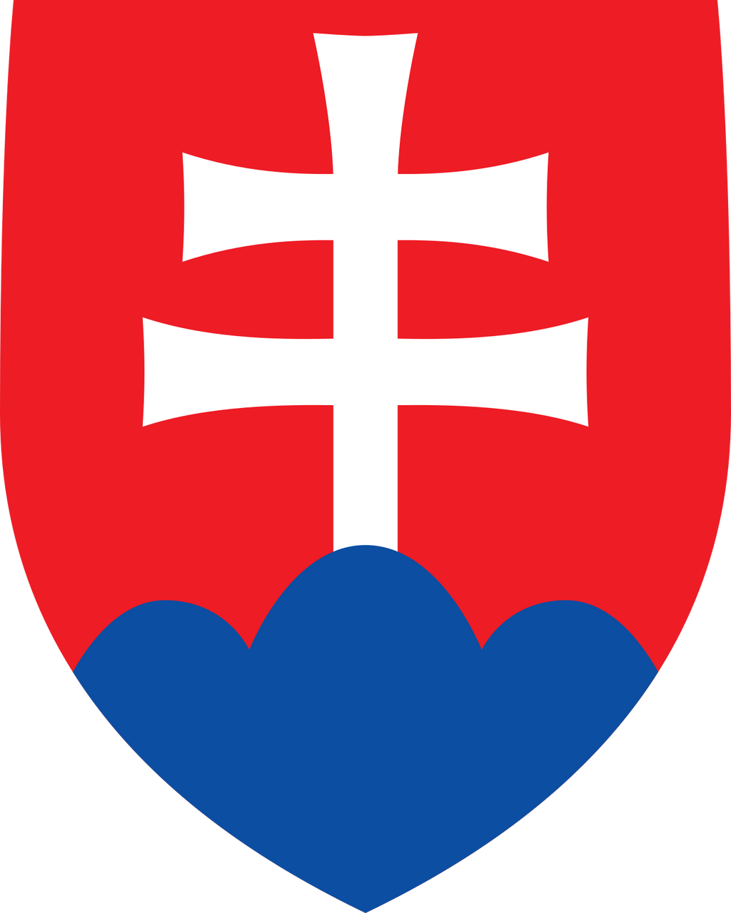سلوفاكيا Slovenská جمهورية شعار العلم الوطني (كمية 1 = 1 مجموعات / 2 فيلم شعار / يمكن أن تحل محل أضواء شعارات أخرى )