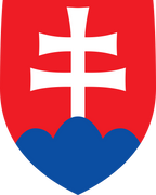 سلوفاكيا Slovenská جمهورية شعار العلم الوطني (كمية 1 = 1 مجموعات / 2 فيلم شعار / يمكن أن تحل محل أضواء شعارات أخرى )
