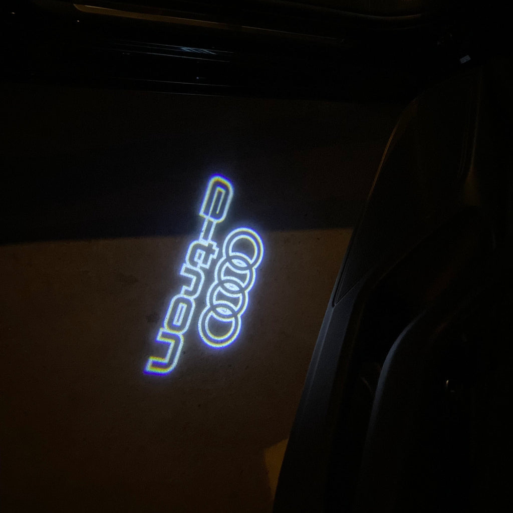 AUDI LOGO PROJECTOT LIGHTS Nr.19 (quantité 1 = 2 Logo Films /2 feux de porte)