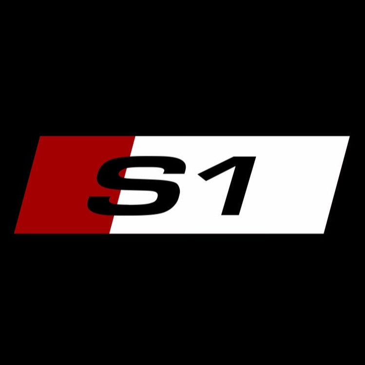 AUDI S1 LOGO PROJECTOT LIGHTS Nr.127 (quantità 1 = 2 Logo Films /2 luci porta)