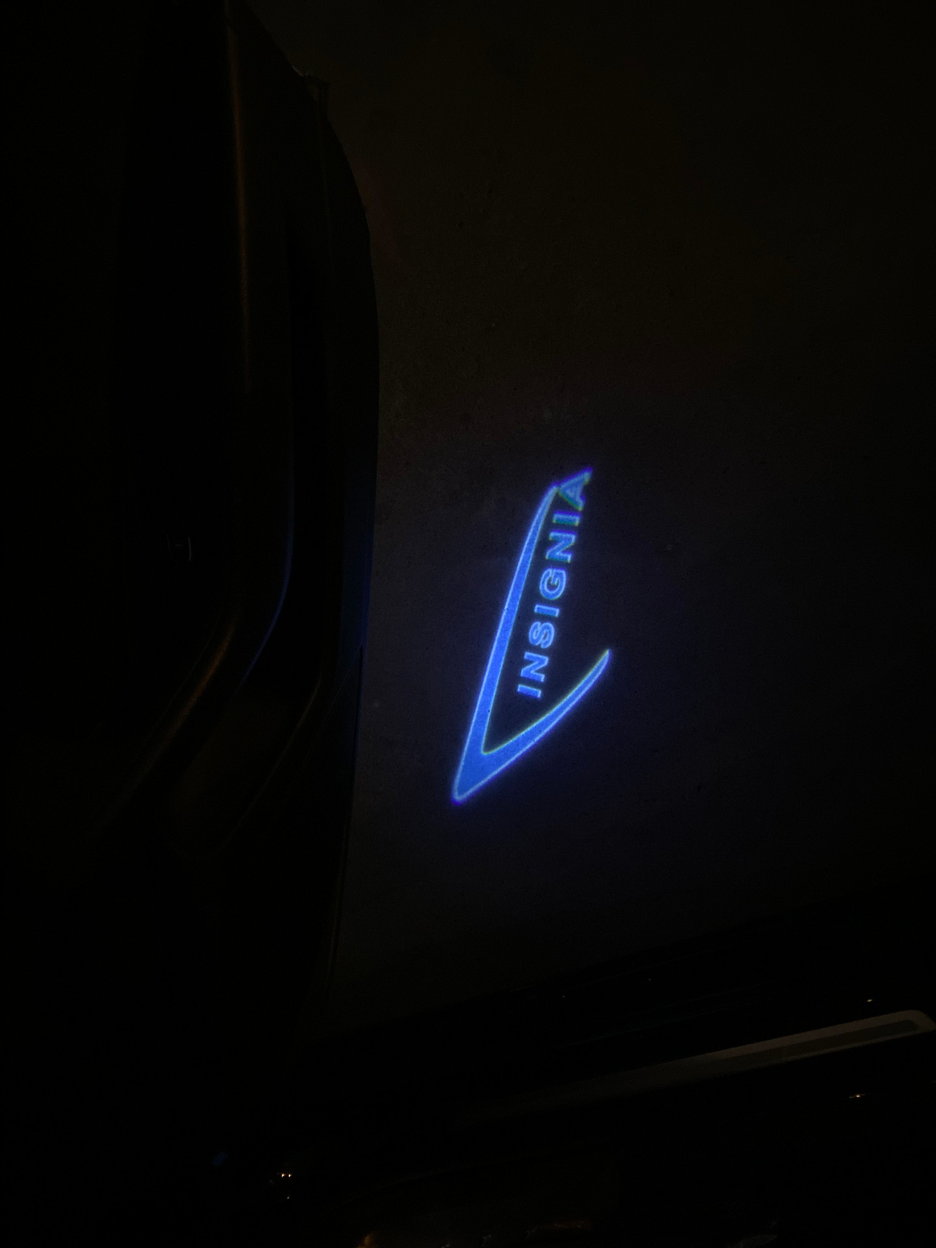 Opel Insignia Original  LOGO PROJECROTR LIGHTS Nr.1423 (quantity 1 = 1 sets/2 door lights)
