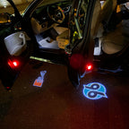 AUDI LOGO PROJECTOT LIGHTS Nr.19 (Menge 1 = 2 Logo Folien /2 Türleuchten)