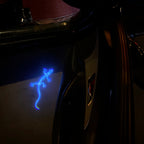 AUDI LOGO PROJECTOT LIGHTS Nr.19 (الكمية 1 = 2 Logo Films /2 أضواء الباب)