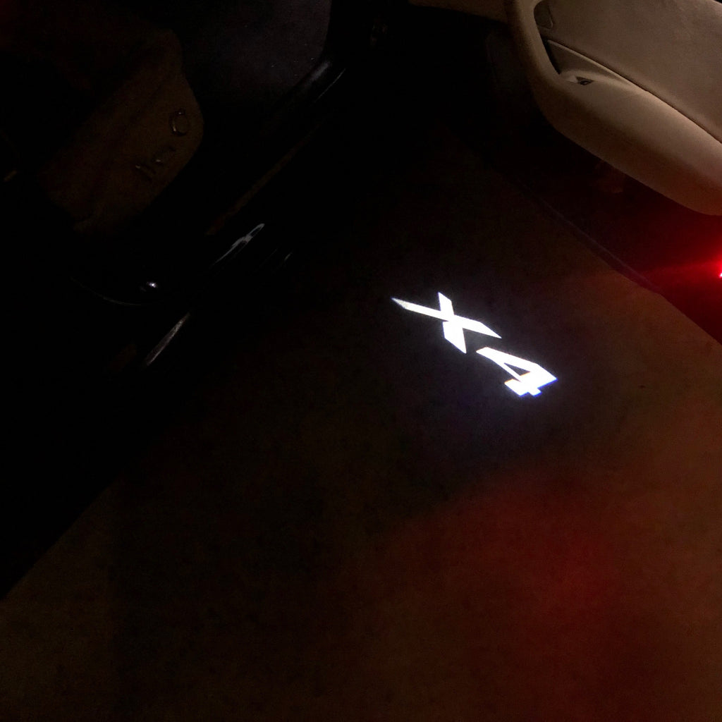 BMW X4 LOGO PROJECTOT LIGHTS Nr.26 (quantité 1 = 1 ensemble/2 feux de porte)