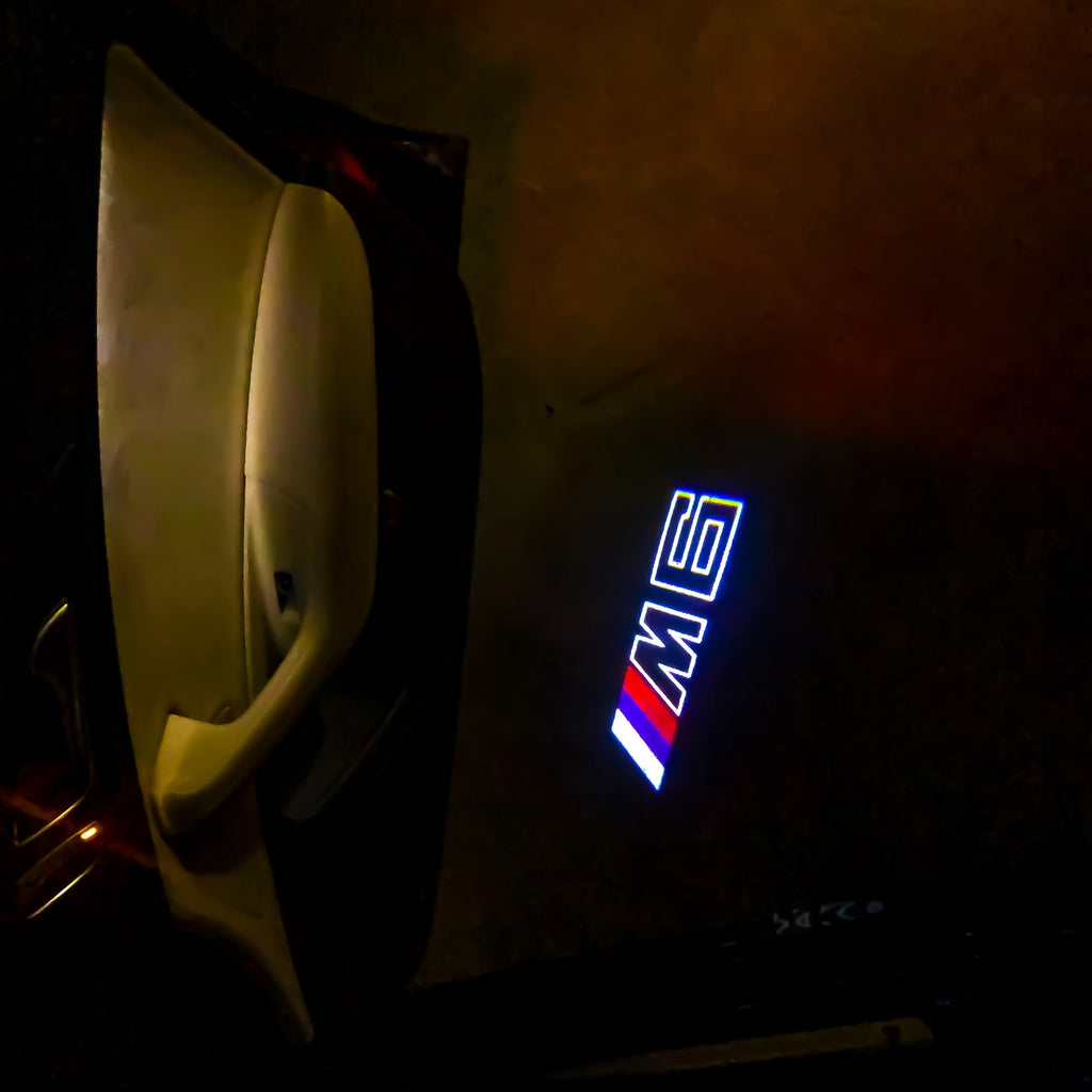 BMW M6 LOGO PROJECTOT LIGHTS Nr.04 (quantité 1 = 1 ensemble/2 feux de porte)