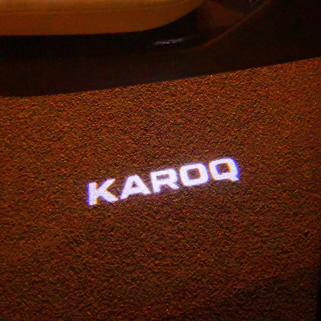 SKODA KAROQ LOGO LUCI Nr.115 (quantità 1 = 2 Logo Film / 2 luci porta)