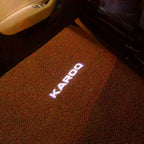 SKODA KAROQ LOGO LUCI Nr.115 (quantità 1 = 2 Logo Film / 2 luci porta)