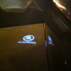 SKODA KAROQ LOGO LIGHTS Nr.50 (Menge 1 = 2 Logo Film / 2 Türlichter)