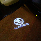 SKODA KAROQ LOGO LIGHTS Nr.50 (Menge 1 = 2 Logo Film / 2 Türlichter)