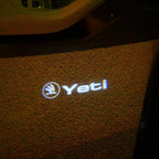 SKODA LOGO PROJECTOT LIGHTS Nr.118 (quantità 1 = 2 Logo Film / 2 luci porta)