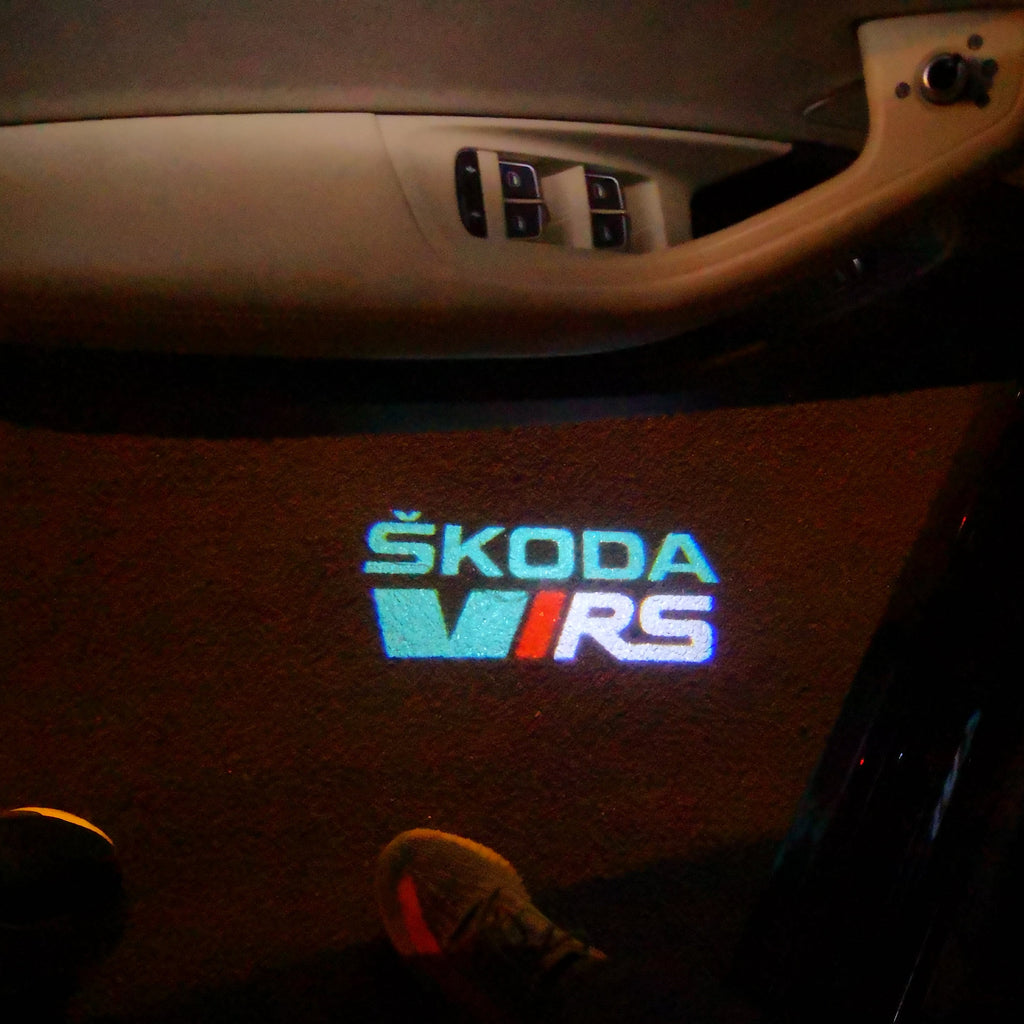 SKODA VRS LOGO PROJECT LIGHT Nr.25 (quantità 1= 2 Logo Film / 2 porte luci)