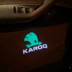 SKODA KAROQ LOGO PROJECTOT LIGHTS Nr.79 (quantità 1 = 2 Logo Film / 2 luci porta)