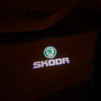 SKODA LOGO PROJECTOT LIGHTS Nr.14 (quantità 1 = 2 Logo Film / 2 luci porta)