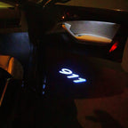 PORSCHE 911 LOGO PROJECTOT LIGHTS Nr.26 (Menge 1 = 2 Logo Film / 2 Türleuchten)