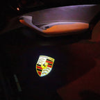 PORSCHE Original LOGO PROJECTOR LIGHTS Nr.03 (Menge 1 = 2 Logo Film / 2 Türlichter)