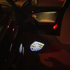 PORSCHE Original LOGO PROJECTOT LIGHTS Nr.01 (Menge 1 = 2 Logo Film / 2 Türleuchten)