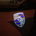 PORSCHE Original LOGO PROJECTOT LIGHTS Nr.05 (Menge 1 = 2 Logo Film / 2 Türleuchten)