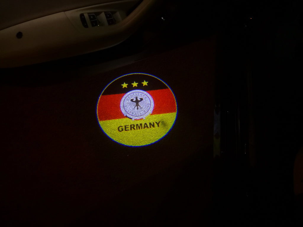 ALEMANIA Football CLUB Logo Nr.255 (cantidad 1 = 2 Logo Films / 2 luces de puerta）