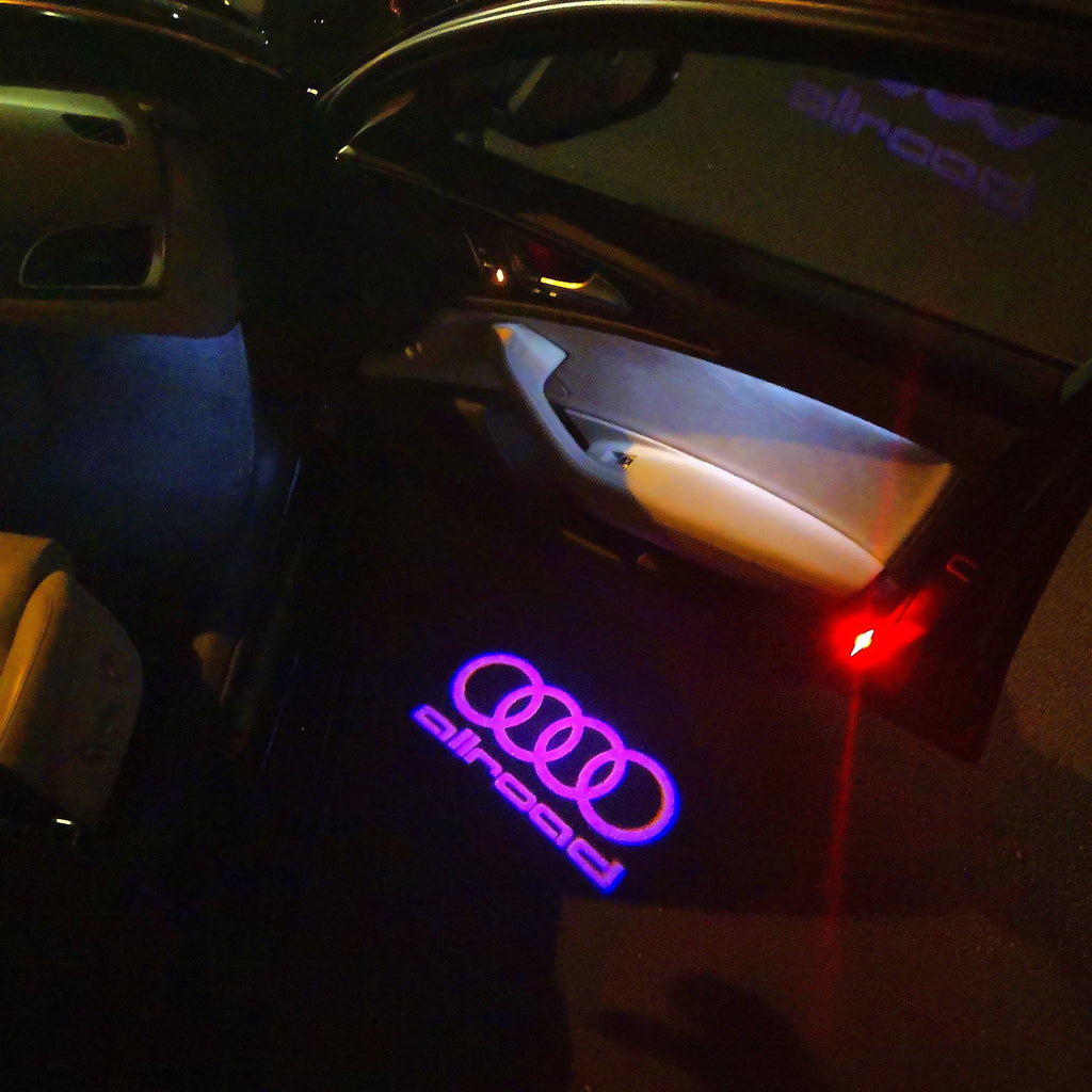 LAMPES DE PROJECTEUR AUDI LOGO Nr.153 (quantité 1 = 2 Films Logo / 2 lumières de porte)