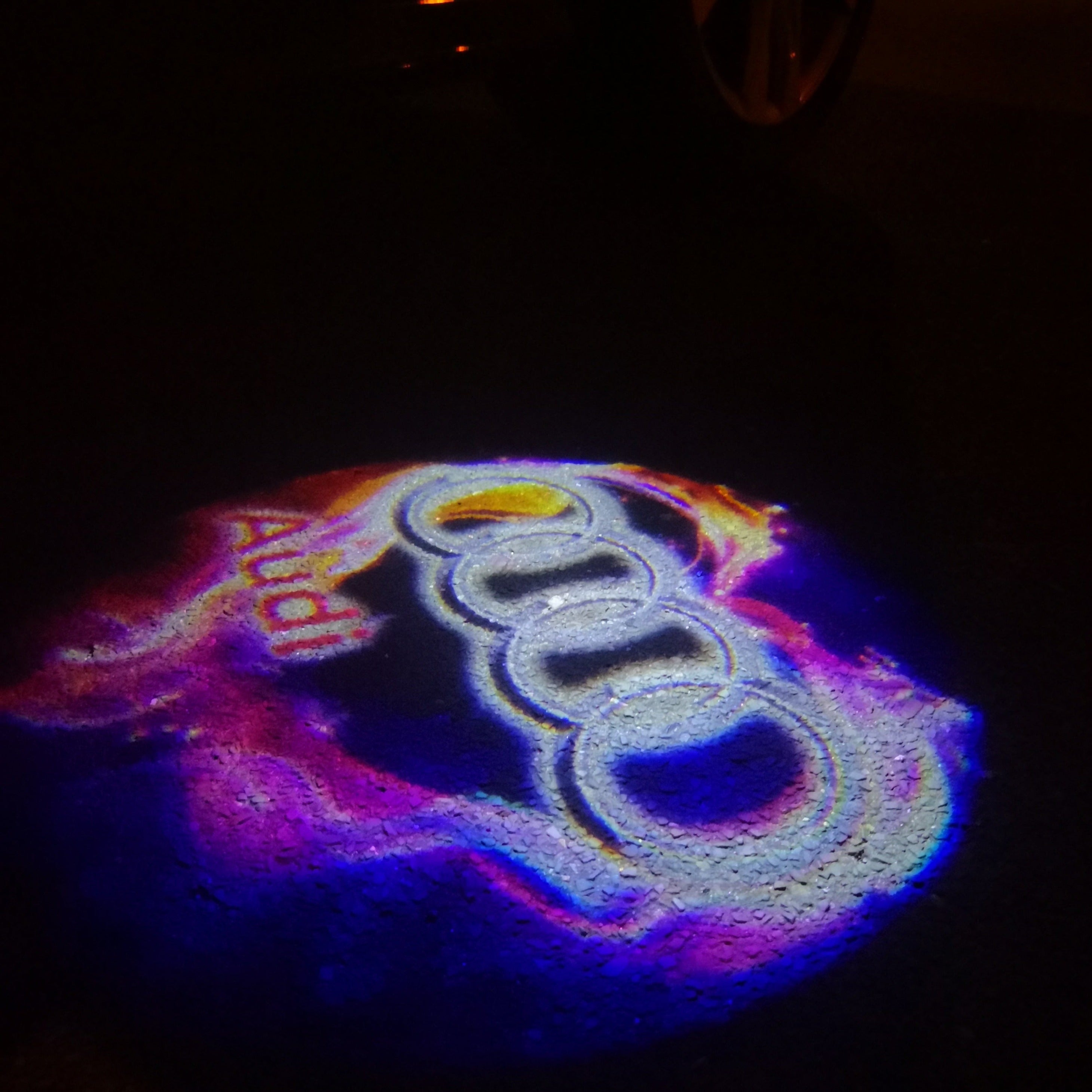 AUDI LOGO PROJECTOT LIGHTS Nr.20 (Menge 1 = 2 Logofolien /2 Türleuchten)