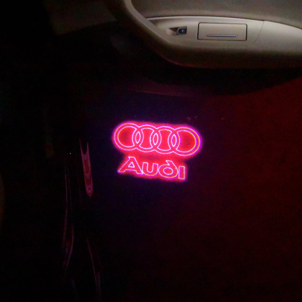 AUDI LOGO PROJECTOT LIGHTS Nr.19 (Menge 1 = 2 Logo Folien /2 Türleuchten)