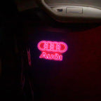AUDI LOGO PROJECTOT LIGHTS Nr.19 (Menge 1 = 2 Logo Folien /2 Türleuchten)