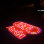 AUDI LOGO PROJECTOT LIGHTS Nr.19 (Menge 1 = 2 Logo Folien /2 Türleuchten)