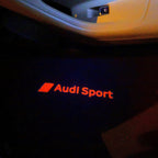 AUDI LOGO PROJECTOT LIGHTS Nr.111 (الكمية 1 = 2 Logo Films /2 أضواء الباب)