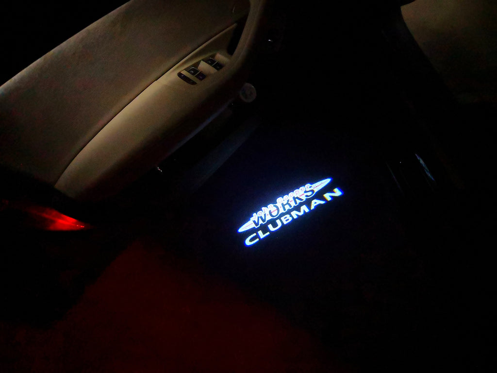 CLUBMAN LOGO PROJECROTR LIGHTS Nr.80 (Menge 1 = 2 Logo Film / 2 Türleuchten)