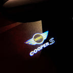 MINI COOPER S LOGO PROJECROTR LIGHTS Nr.96 (Menge 1 = 2 Logo Film / 2 Türleuchten)