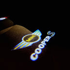 MINI COOPER S LOGO PROJECROTR LIGHTS Nr.96 (Menge 1 = 2 Logo Film / 2 Türleuchten)