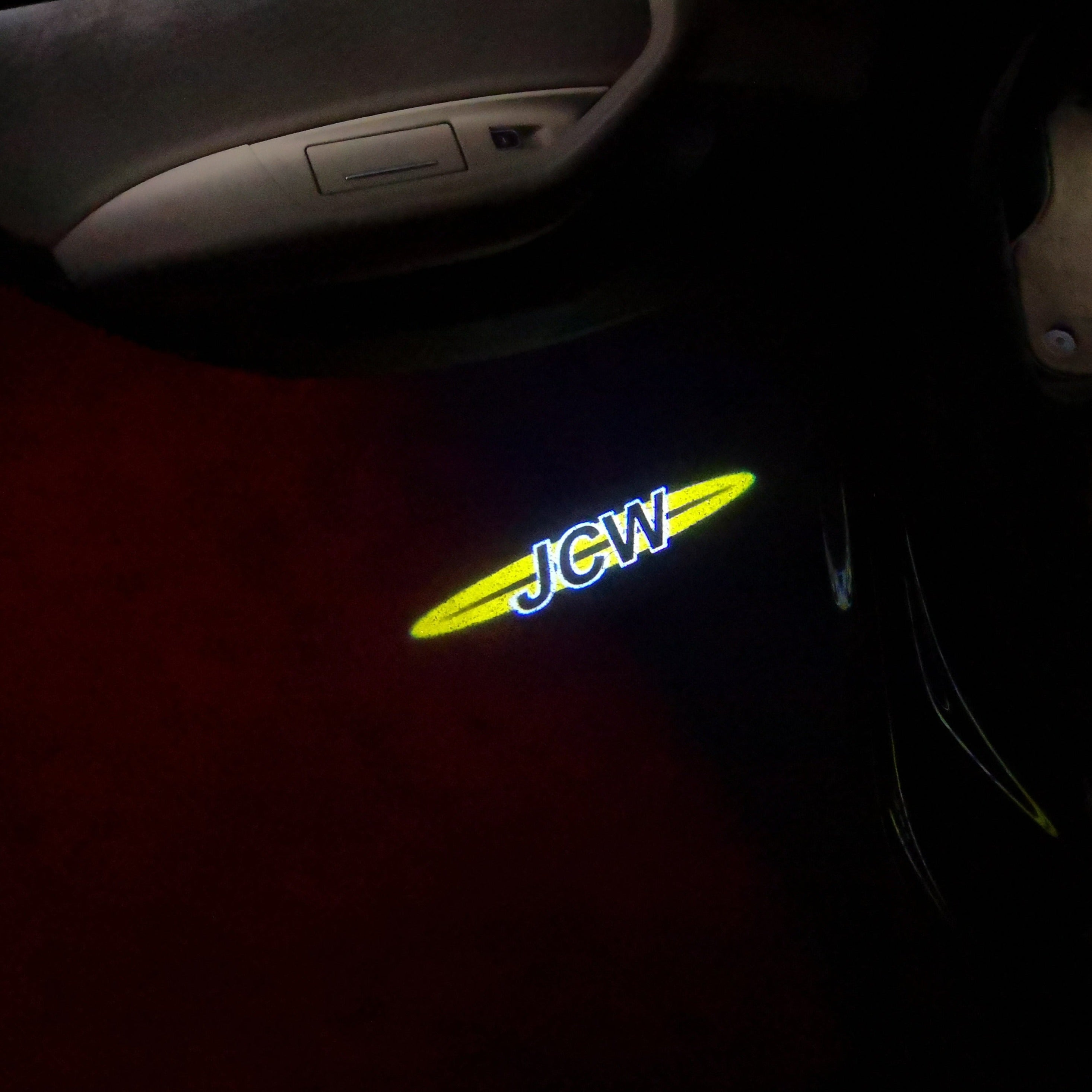JOHN COOPER WORKS LOGO PROJECROTR LIGHTS Nr.117 (cantidad 1 = 2 logo película / 2 luces de puerta)
