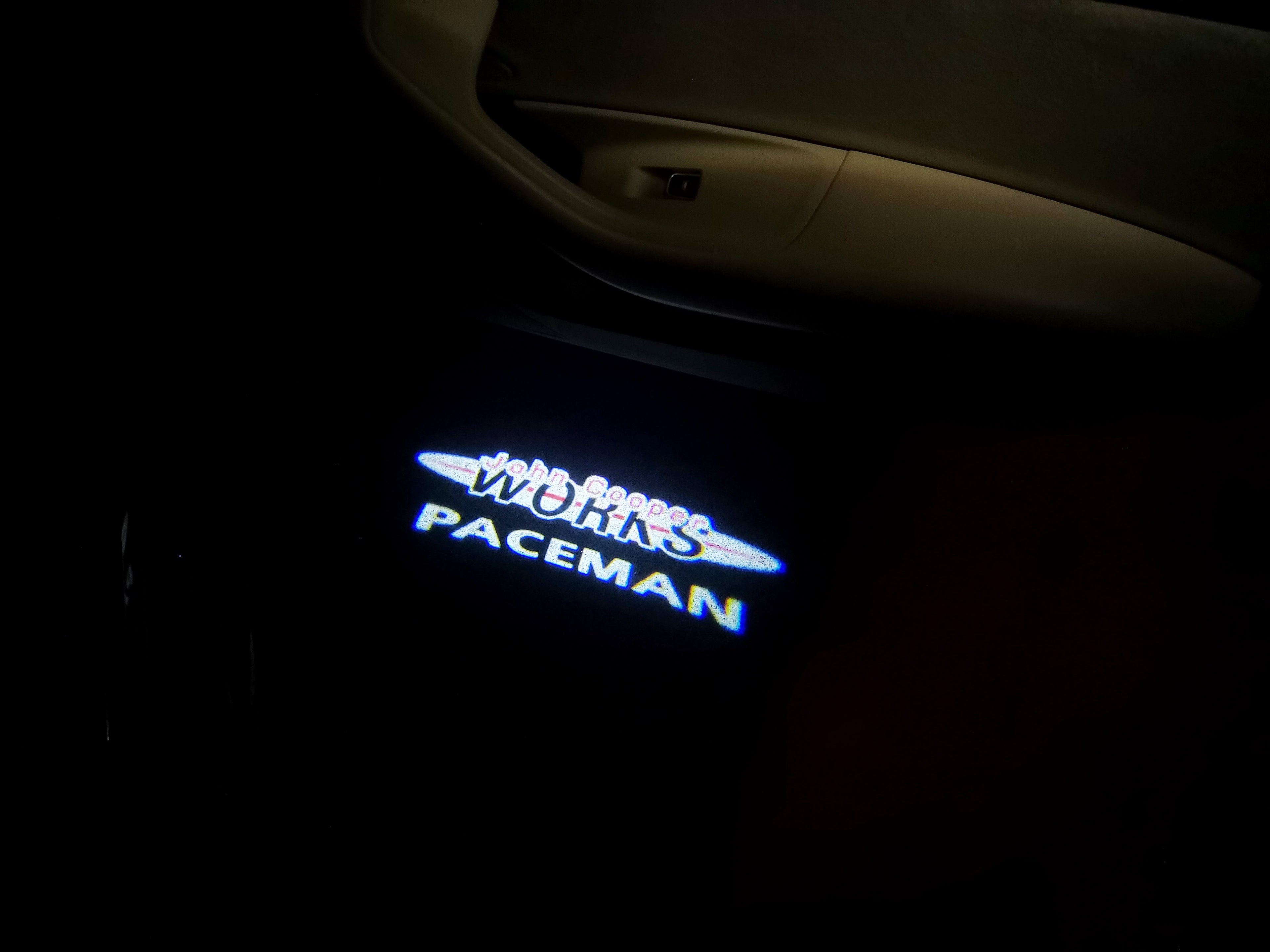 JOHN COOPER WORKS LOGO PROJECROTR LIGHTS Nr.78 (cantidad 1 = 2 logo película / 2 luces de puerta)