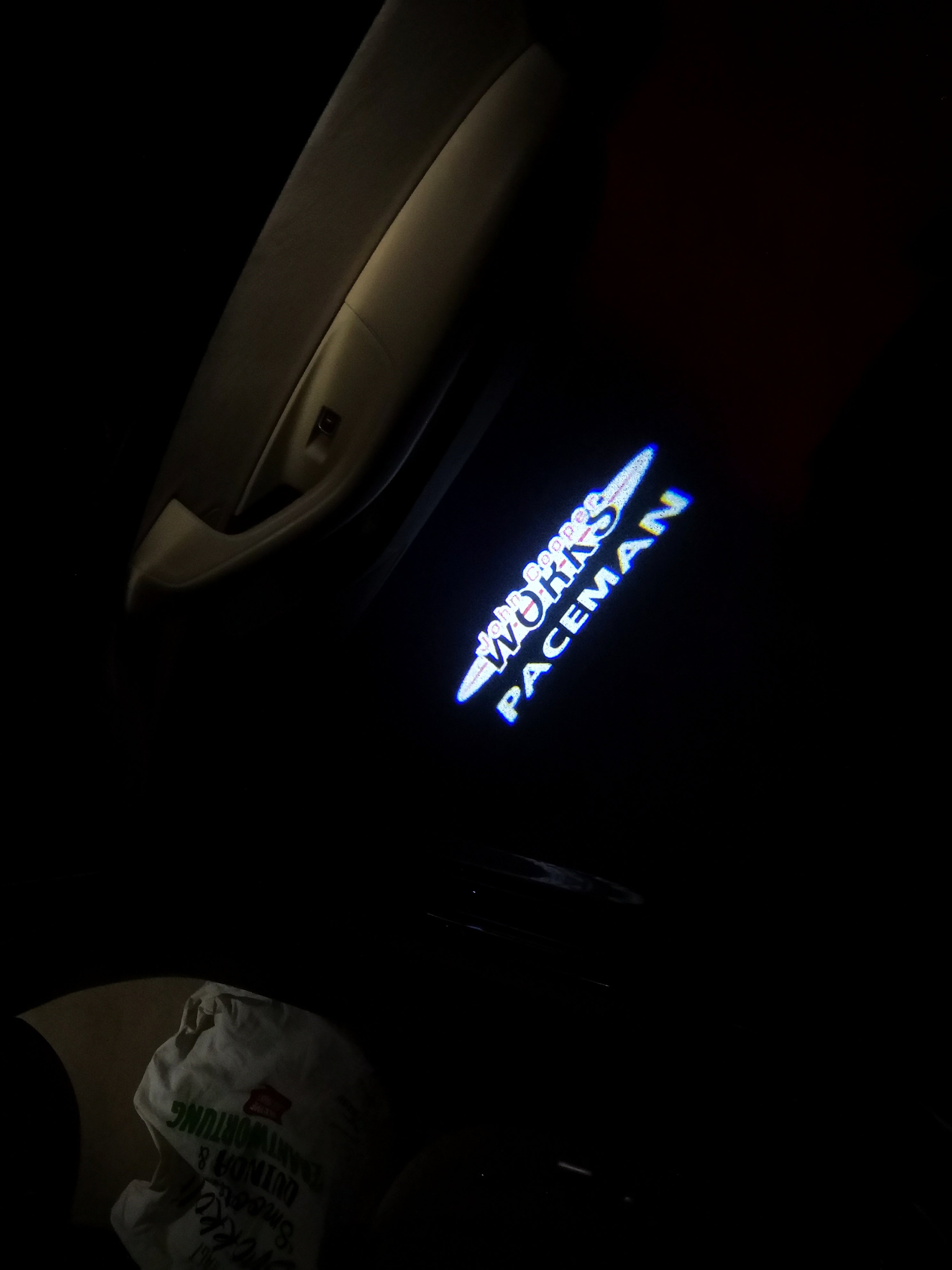 JOHN COOPER WORKS LOGO PROJECROTR LIGHTS Nr.78 (cantidad 1 = 2 logo película / 2 luces de puerta)