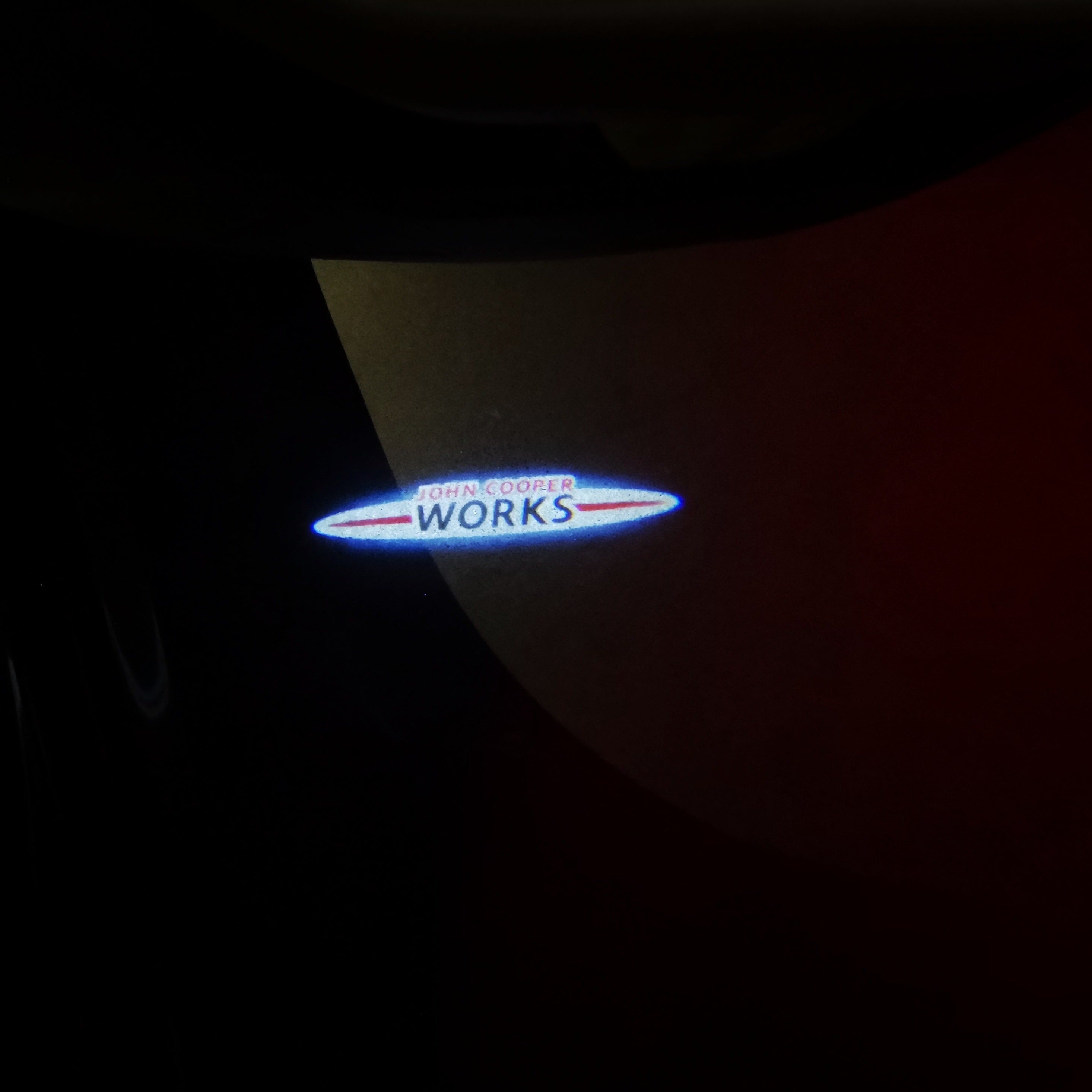 JOHN COOPER WORKS LOGO PROJECROTR LIGHTS Nr.94 (quantità 1 = 2 Logo Film / 2 luci porta)