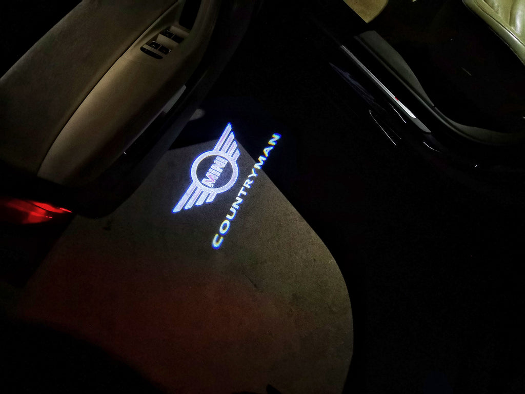 MINI COUNTRYMAN LOGO PROJECROTR LIGHTS Nr.141 (cantidad 1 = 2 logo película / 2 luces de puerta)