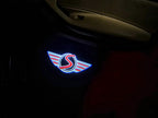MINI S LOGO PROJECROTR LIGHTS Nr.35 (Menge 1 = 2 Logo Film / 2 Türleuchten)