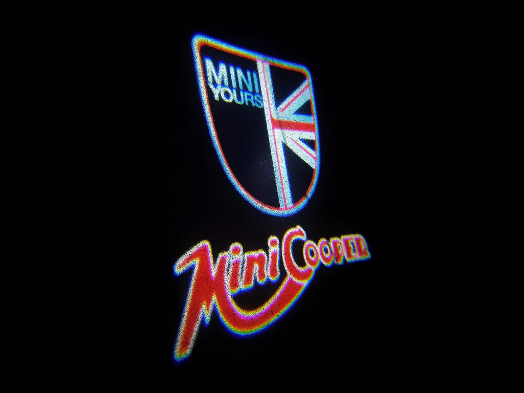 MINI COOPER LOGO PROJECTOR LIGHTS Nr.40 (Menge 1 = 2 Logo Film / 2 Türlichter)