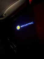 MINI ELECTRIC LOGO PROJECROTR LIGHTS Nr.63 (Menge 1 = 2 Logo Film / 2 Türleuchten)