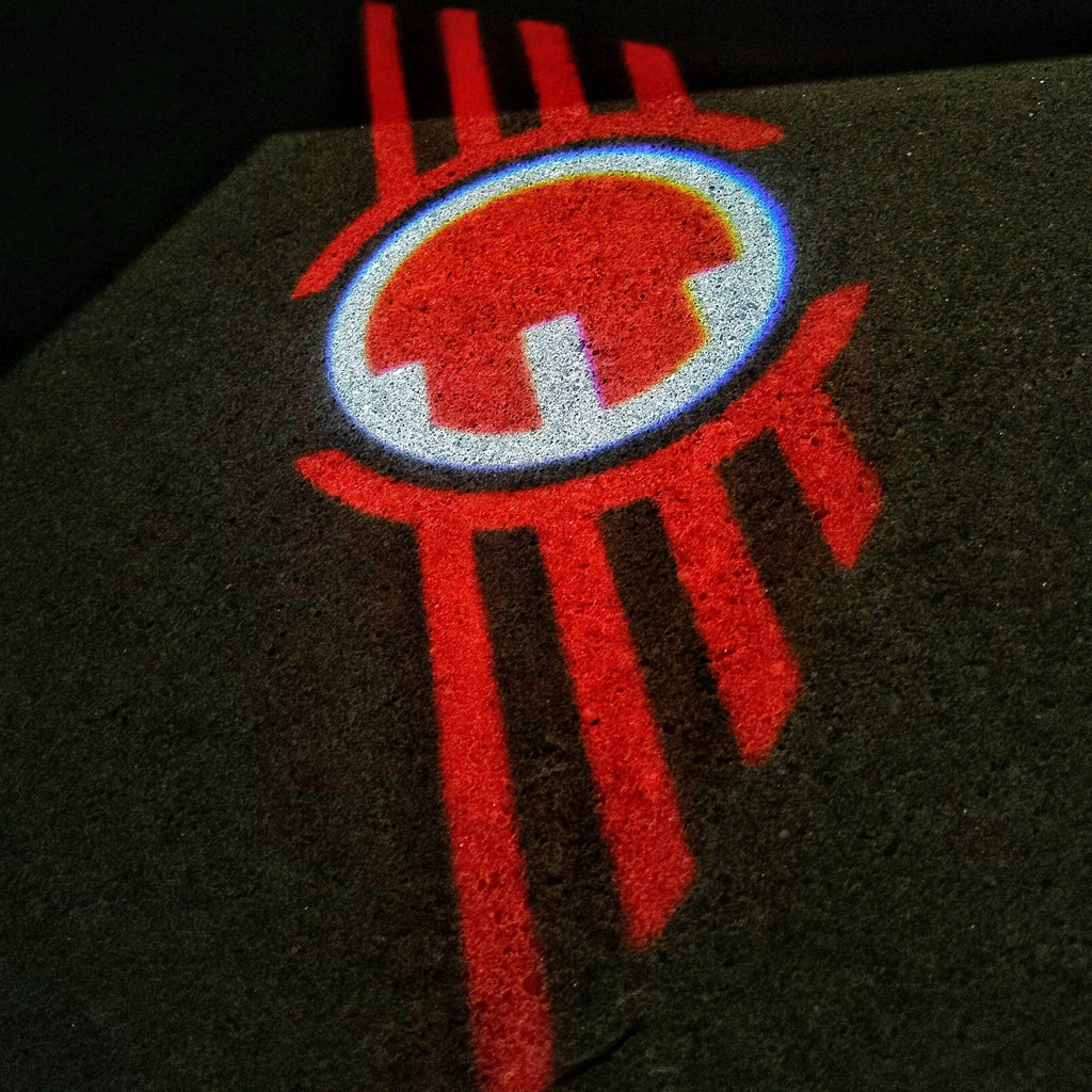 MINI ELECTRIC LOGO PROJECROTR LIGHTS Nr.99 (Menge 1 = 2 Logo Film / 2 Türleuchten)