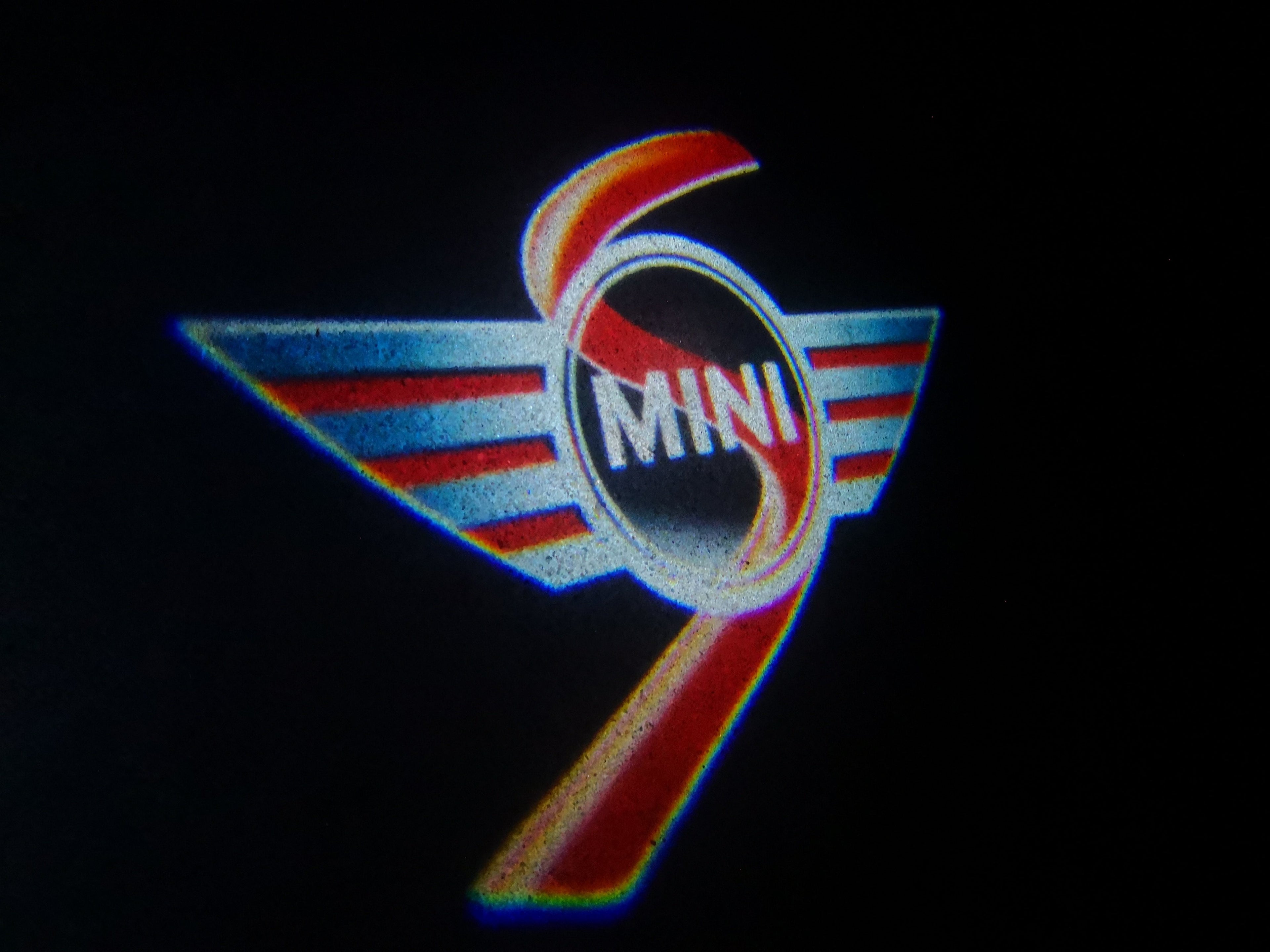 MINI S LOGO PROJECROTR LIGHTS Nr.53 (Menge 1 = 2 Logo Film / 2 Türlichter)